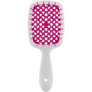 Janeke Superbrush Small_Щітка для волосся біло-малинова 56SP234FFL Janeke Superbrush Small_Щітка для волосся біло-малинова 56SP234FFL