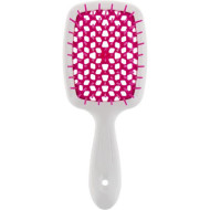 Janeke Superbrush Щітка для волосся біло-малинова SP226BIA FFL_ Janeke Superbrush Щітка для волосся біло-малинова SP226BIA FFL_