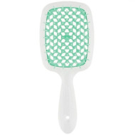 Janeke Superbrush Щітка для волосся біло-бірюзова 94SP226COM_ Janeke Superbrush Щітка для волосся біло-бірюзова 94SP226COM_