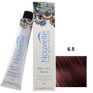 Nouvelle Hair Color Стійка крем-фарба для волосся_6.5 темний червоного дерева русявий 100мл