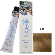 Nouvelle Hair Color Стійка крем-фарба для волосся_7.0 блонд натуральний теплий 100мл Nouvelle Hair Color Стійка крем-фарба для волосся_7.0 блонд натуральний теплий 100мл