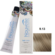 Nouvelle Hair Color Стійка крем-фарба для волосся_9.13 попелястий золотисто-русявий 100мл Nouvelle Hair Color Стійка крем-фарба для волосся_9.13 попелястий золотисто-русявий 100мл
