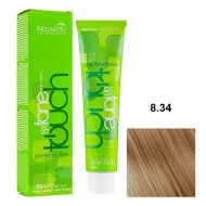 Nouvelle Touch Hair Color Фарба безаміачна для волосся_8.34 карамельний 60мл Nouvelle Touch Hair Color Фарба безаміачна для волосся_8.34 карамельний 60мл