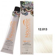 Nouvelle Hair Color Стійка крем-фарба для волосся_12.013 ультра світлий блондин плюс з бежевим відтінком