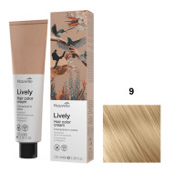 Nouvelle Lively Hair Color Стійка фарба для волосся без аміаку_9 дуже світлий блонд 100мл