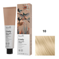 Nouvelle Lively Hair Color Стійка фарба для волосся без аміаку_10 екстра блонд 100мл Nouvelle Lively Hair Color Стійка фарба для волосся без аміаку_10 екстра блонд 100мл