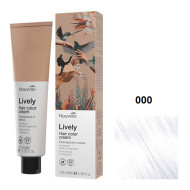 Nouvelle Lively Hair Color Стійка фарба для волосся без аміаку_000 укріплювач освітлення 100мл Nouvelle Lively Hair Color Стійка фарба для волосся без аміаку_000 укріплювач освітлення 100мл