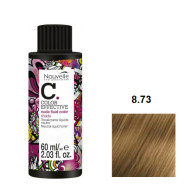 Nouvelle Liquid Toner Рідкий деміперманентний фарбник_8.73 світлий блонд коричнево-золотистий 60мл