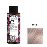 Nouvelle Liquid Toner Рідкий деміперманентний фарбник_9.11 дуже світлий сріблястий блонд 60мл Nouvelle Liquid Toner Рідкий деміперманентний фарбник_9.11 дуже світлий сріблястий блонд 60мл