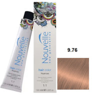 Nouvelle Hair Color Стійка крем-фарба для волосся_9.76 дуже світлий коричнево-червоний блондин 100мл Nouvelle Hair Color Стійка крем-фарба для волосся_9.76 дуже світлий коричнево-червоний блондин 100мл