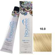 Nouvelle Hair Color Стійка крем-фарба для волосся_10.0 платиновий блонд натуральний теплий 100мл Nouvelle Hair Color Стійка крем-фарба для волосся_10.0 платиновий блонд натуральний теплий 100мл