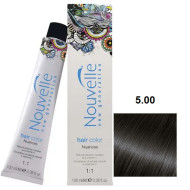 Nouvelle Hair Color Стійка крем-фарба для волосся_5.00 світло-каштановий натуральний холодний 100мл Nouvelle Hair Color Стійка крем-фарба для волосся_5.00 світло-каштановий натуральний холодний 100мл
