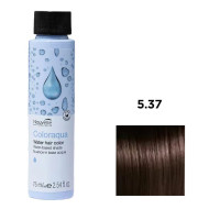 Nouvelle Coloraqua Water Фарба для волосся на водній основі_5.37 світло-каштановий золотистий коричневий 75м Nouvelle Coloraqua Water Фарба для волосся на водній основі_5.37 світло-каштановий золотистий коричневий 75м