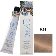 Nouvelle Hair Color Стійка крем-фарба для волосся_9.61 світлий блондин рожево попелястий 100мл