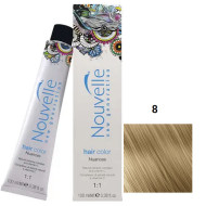 Nouvelle Hair Color Стійка крем-фарба для волосся_8 світло-русявий 100мл Nouvelle Hair Color Стійка крем-фарба для волосся_8 світло-русявий 100мл