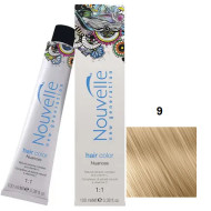 Nouvelle Hair Color Стійка крем-фарба для волосся_9 світлий блондин 100мл Nouvelle Hair Color Стійка крем-фарба для волосся_9 світлий блондин 100мл