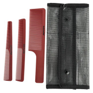 Babyliss PRO M4343 Set of 3 Barber Combs_Фірмовий комплект гребінців з чохлом Babyliss PRO M4343 Set of 3 Barber Combs_Фірмовий комплект гребінців з чохлом