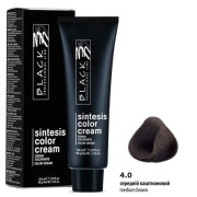 Black Sintesis Color Creme Перманентна крем-фарба для волосся_4.0 середній каштановий 100мл Black Sintesis Color Creme Перманентна крем-фарба для волосся_4.0 середній каштановий 100мл