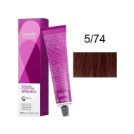 Londa Permanent Color Стійка крем-фарба для волосся_5/74 світлий шатен коричнево-мідний 60мл Londa Permanent Color Стійка крем-фарба для волосся_5/74 світлий шатен коричнево-мідний 60мл