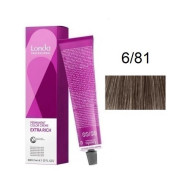 Londa Permanent Color Стійка крем-фарба для волосся_6/81 темний блонд перлинно-попелястий 60мл Londa Permanent Color Стійка крем-фарба для волосся_6/81 темний блонд перлинно-попелястий 60мл
