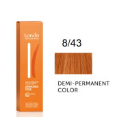 Londa Demi-Permanent Color Інтенсивне тонування_8/43 світлий блонд мідно-золотистий 60мл Londa Demi-Permanent Color Інтенсивне тонування_8/43 світлий блонд мідно-золотистий 60мл