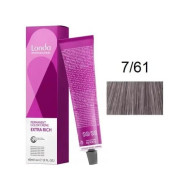 Londa Permanent Color Стійка крем-фарба для волосся_7/61 середній блондин фіолетово-попелястий 60мл Londa Permanent Color Стійка крем-фарба для волосся_7/61 середній блондин фіолетово-попелястий 60мл
