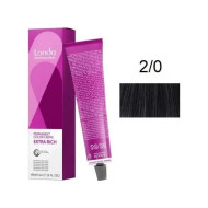 Londa Permanent Color Стійка крем-фарба для волосся_2/0 чорний 60мл Londa Permanent Color Стійка крем-фарба для волосся_2/0 чорний 60мл