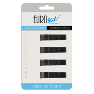 Eurostil 04484/50 Невидимки чорні 50 мм 24 шт._