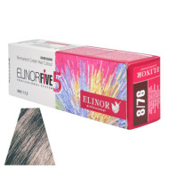 Elinorfive Стійка крем-фарба для волосся_8/76 світло-русявий  коричнево-фіолетовий 100мл