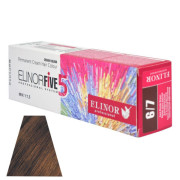 Elinorfive Стійка крем-фарба для волосся_6/7 темно-русявий коричневий 100мл Elinorfive Стійка крем-фарба для волосся_6/7 темно-русявий коричневий 100мл