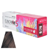 Elinorfive Стійка крем-фарба для волосся_6/76 темно-русявий коричнево-фіолетовий 100мл