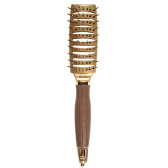 Olivia Garden Expert Style Style Vent Nylon Bristles Gold & Brown_Щітка продувна Olivia Garden Expert Style Style Vent Nylon Bristles Gold & Brown_Щітка продувна