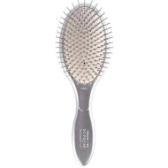 Olivia Garden Expert Care Oval Nylon Bristles Silver_Щітка масажна