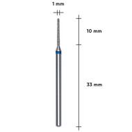 Staleks Expert FA80B010/10_Фреза діамантова голка синя діаметр 1мм/робоча частина 10мм Staleks Expert FA80B010/10_Фреза діамантова голка синя діаметр 1мм/робоча частина 10мм