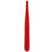Staleks Pro Expert TE-11/4_Пінцет для брів чорний вузький скошений