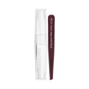 Staleks Pro Expert TE-11/3_Пінцет для брів фіолетовий широкий скошений