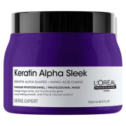 L'Oreal Keratin Alpha Sleek_Маска для гладкості та контролю пухнастості волосся 500мл L'Oreal Keratin Alpha Sleek_Маска для гладкості та контролю пухнастості волосся 500мл
