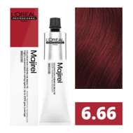 L'Oreal Professionnel Majirel Стійка крем-фарба для волосся_6.66 темний блондин глибокий червоний 60мл L'Oreal Professionnel Majirel Стійка крем-фарба для волосся_6.66 темний блондин глибокий червоний 60мл