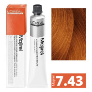 L'Oreal Professionnel Majirel Стійка крем-фарба для волосся_7.43 блондин мідно-золотистий 60мл L'Oreal Professionnel Majirel Стійка крем-фарба для волосся_7.43 блондин мідно-золотистий 60мл