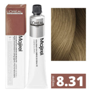 L'Oreal Professionnel Majirel Стійка крем-фарба для волосся_8.31 світлий блондин золотисто-попелястий 60мл L'Oreal Professionnel Majirel Стійка крем-фарба для волосся_8.31 світлий блондин золотисто-попелястий 60мл