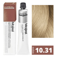 L'Oreal Professionnel Majirel Стійка крем-фарба для волосся_10.31 супер світлий блондин золотисто-попелястий L'Oreal Professionnel Majirel Стійка крем-фарба для волосся_10.31 супер світлий блондин золотисто-попелястий