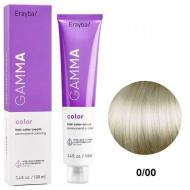 Erayba Gamma Color Стійка крем-фарба для волосся_0/00 освітлювальний 100мл Erayba Gamma Color Стійка крем-фарба для волосся_0/00 освітлювальний 100мл