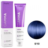 Erayba Gamma Color Стійка крем-фарба для волосся_0/10 синій мікстон 100мл Erayba Gamma Color Стійка крем-фарба для волосся_0/10 синій мікстон 100мл