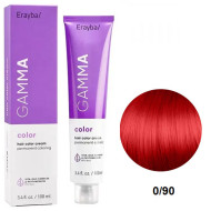 Erayba Gamma Color Стійка крем-фарба для волосся_0/90 червоний мікстон 100мл Erayba Gamma Color Стійка крем-фарба для волосся_0/90 червоний мікстон 100мл