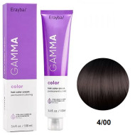 Erayba Gamma Color Стійка крем-фарба для волосся_4/00 середньо-коричневий 100мл Erayba Gamma Color Стійка крем-фарба для волосся_4/00 середньо-коричневий 100мл