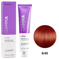 Erayba Gamma Color Стійка крем-фарба для волосся_6/45 темний мідно-махагоновий блонд 100мл Erayba Gamma Color Стійка крем-фарба для волосся_6/45 темний мідно-махагоновий блонд 100мл