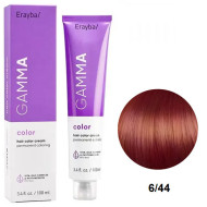 Erayba Gamma Color Стійка крем-фарба для волосся_6/44 темний інтенсивний мідний блонд 100мл Erayba Gamma Color Стійка крем-фарба для волосся_6/44 темний інтенсивний мідний блонд 100мл