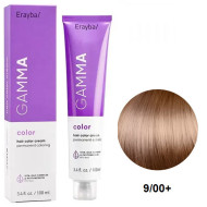Erayba Gamma Color Стійка крем-фарба для волосся_9/00+ інтенсивний натуральний дуже світлий блонд 100мл