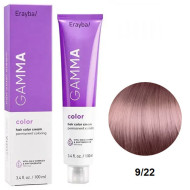 Erayba Gamma Color Стійка крем-фарба для волосся_9/22 інтенсивний дуже коричневий блонд 100мл Erayba Gamma Color Стійка крем-фарба для волосся_9/22 інтенсивний дуже коричневий блонд 100мл