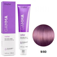 Erayba Gamma Color Стійка крем-фарба для волосся_9/80 дуже світлий фіолетовий блонд 100мл Erayba Gamma Color Стійка крем-фарба для волосся_9/80 дуже світлий фіолетовий блонд 100мл